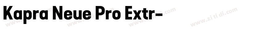 Kapra Neue Pro Extr字体转换